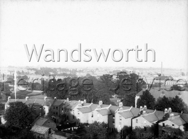 View of Earlsfield from the roof of Wandsworth Fire Station-  1930s