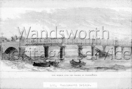 View of Wandsworth Bridge- 1871