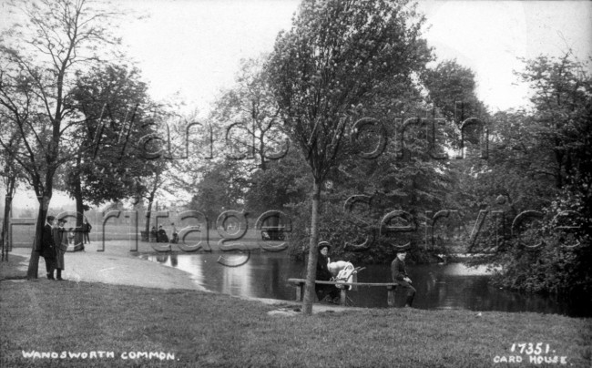 Three Island Pond, Wandsworth Common  –  C1900