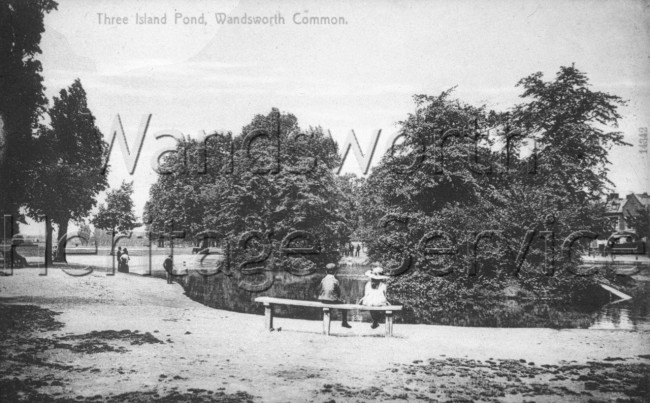 Three Island Pond, Wandsworth Common  –  C1900