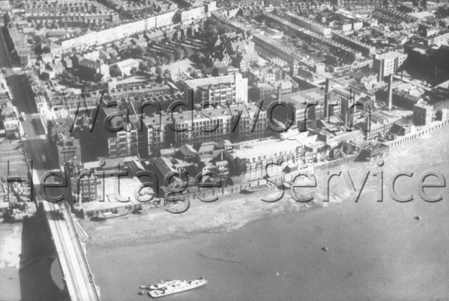 Riverside: west from Battersea Bridge- 1935