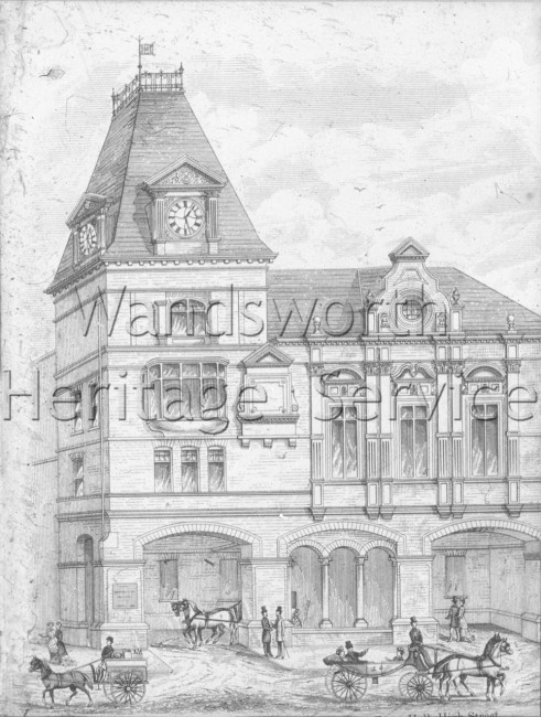 Town Hall, Wandsworth High Street- 1882