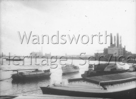 Battersea Reach, looking upstream- 1961