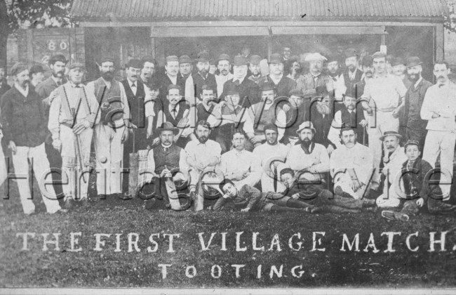 Tooting: first village cricketmatch- 1878