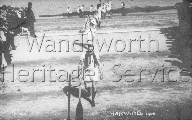 Harvard Crew coming ashore- 1906