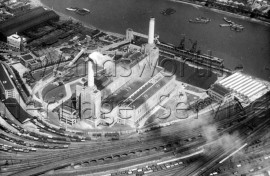 Battersea Power Station construction in process c 1936   – c1936