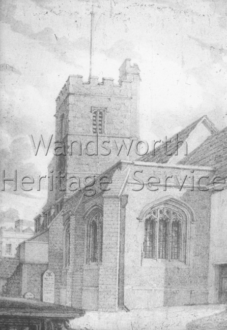 St  Mary the Virgin Church, Putney High Street- 1825