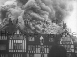 Fire at Wildcroft, Portsmouth Road- 1954