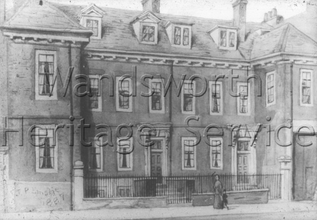 Chatfield house, Putney High Street  1887- 1887